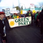 Occupy crowds Marching toward the Capitol Bldg, 11/28/2011. Photo by William Bass.
