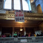 Occupation of the Capitol Rotunda, Olympia, WA. 11/28/2011.
