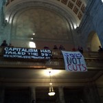 Occupying the Capitol Rotunda, Olympia, WA. 11/28/2011.