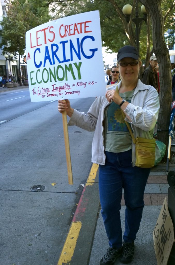 Syd Denise Fredrickson at Occupy Seattle on 8 October 2011.