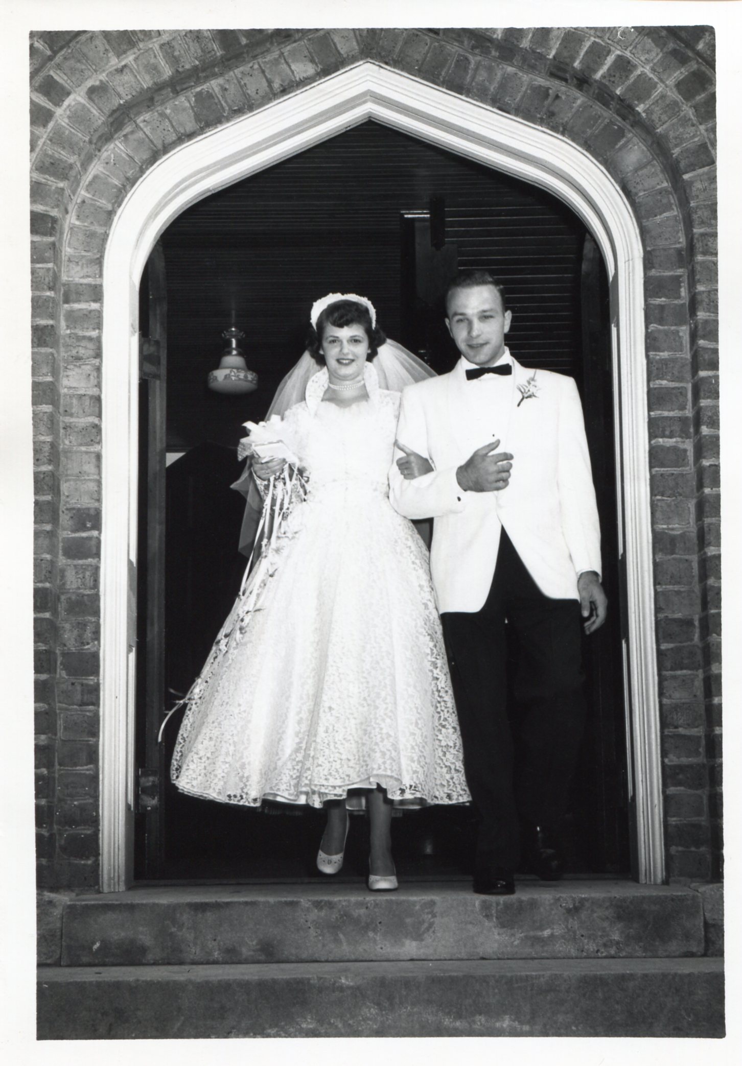 The Marriage of Dot & Bill, Blacksburg, VA. 22 August 1953.