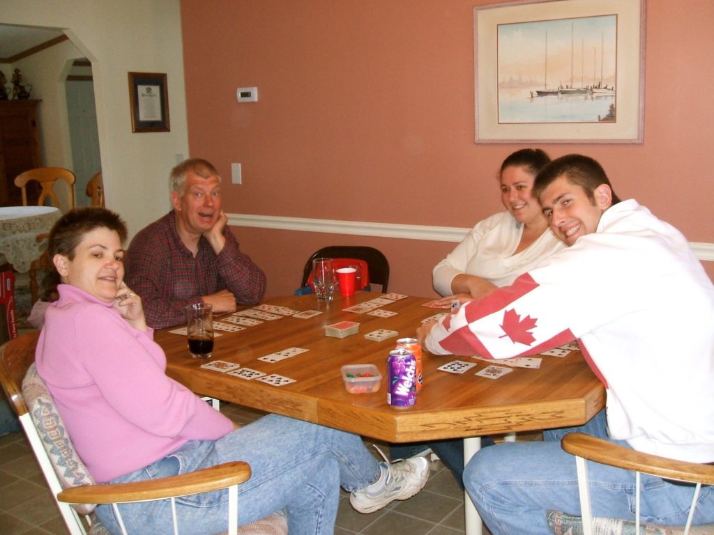 Down at Beth & Ray's before the Last Goodbyes. L2R: Beth, Ray, Susan, & Mark.