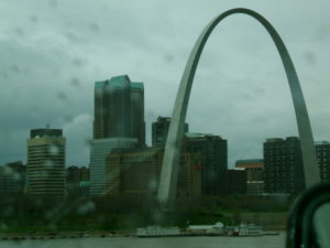 Gateway Arch on the Mississippi River, St. Louis, MO. April 2007.