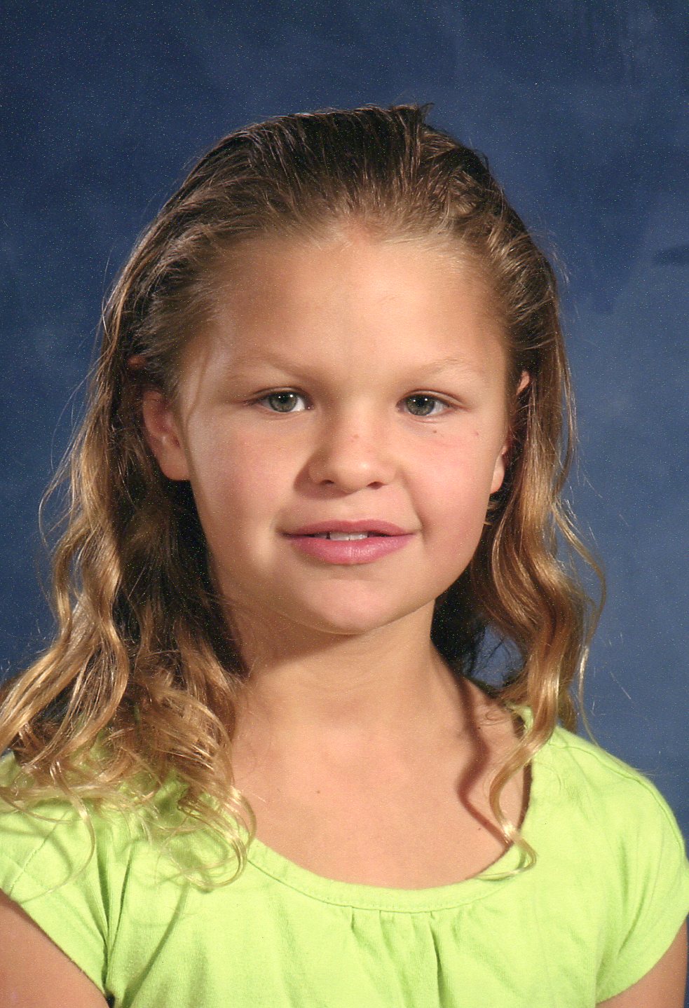 Kate, age 8 (almost 9), Third Grade, B.F. Day Elementary School, Fall of 2007.