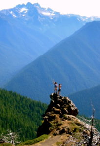 Kristina & William playing in Deer Park, Olympic National Park, Labor Day Weekend, Summer of 2002.
