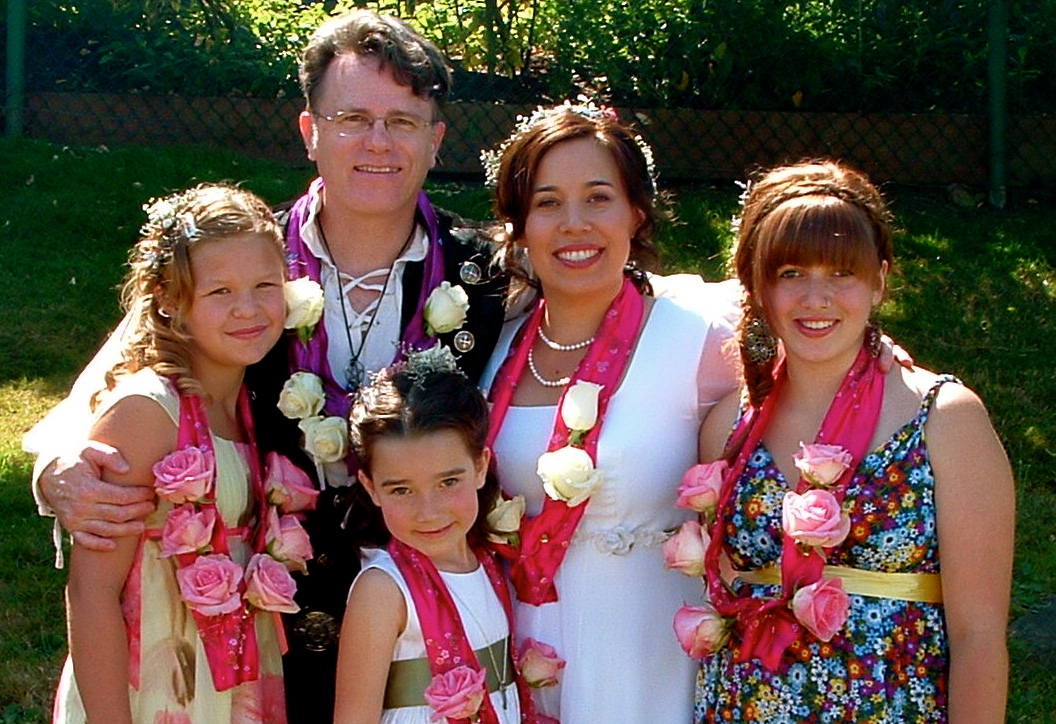 William & Kristina Bass with Kate, Talia, & Morgan. Saturday 11 July 2009.
